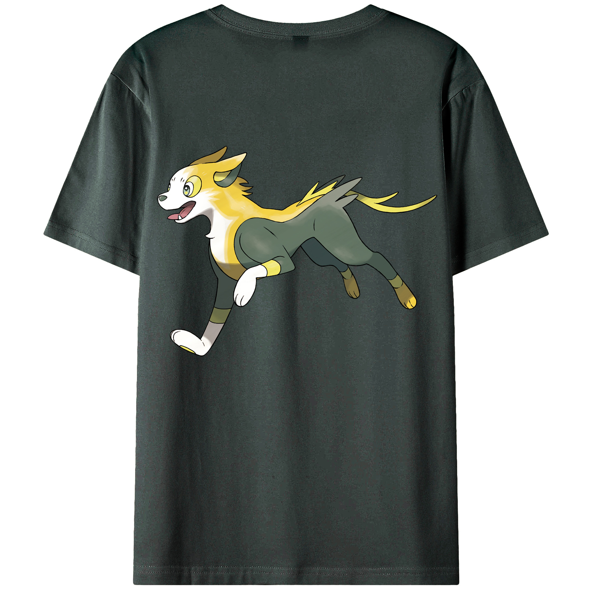 （画像用） ポケットモンスター Pokémon 綿100％ メンズ半袖Tシャツ（バックプリント） 通気性